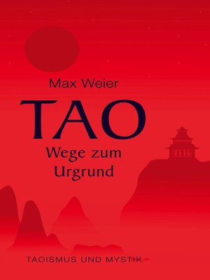 cover image of Tao--Wege zum Urgrund